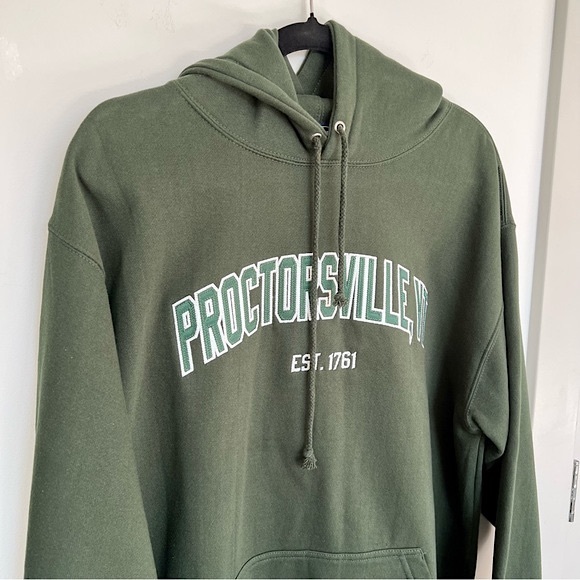 R Sport Proctorsville VT Singleton’s Store Hunter Green Hoodie, Est. Men’s L - Picture 6 of 14